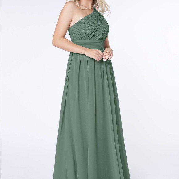 Azazie Molly Dress in Eucalyptus - Picture 4 of 12